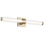 Laurene Bathroom Vanity Light - Champagne Bronze / Clear