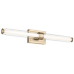 Laurene Bathroom Vanity Light - Champagne Bronze / Clear