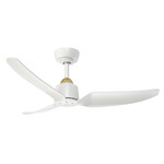 Hugo Indoor / Outdoor Ceiling Fan - Brushed Gold / Matte White