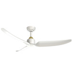 Hugo Indoor / Outdoor Ceiling Fan - Brushed Gold / Matte White