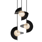 Scorpio Chandelier - Gloss Black / Opal