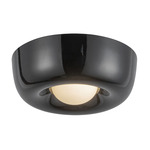Hayden Ceiling Light - Gloss Black / Opal
