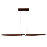 Dakota Linear Pendant - Walnut / Frosted