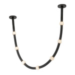 Corda Pendant - Black / Opal