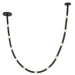 Corda Pendant - Black / Opal
