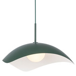 Kirby Pendant - Pine Green / Opal
