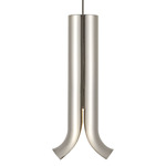 Husk Pendant - Polished Nickel / Clear