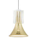 Floe Pendant - Metallic Brass