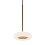 Stephord Pendant - Metallic Brass / Frosted