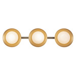 Cleo Bathroom Vanity Light - Brushed Gold / Opal
