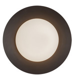 Cleo Wall / Ceiling Light - Black / Opal