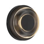 Stephord Wall Sconce - Black / Clear