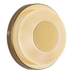 Stephord Wall Sconce - Metallic Brass / Frosted