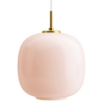 VL45 Radiohus Pendant - Brass / Pale Rose
