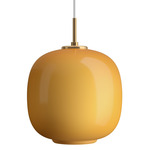 VL45 Radiohus Pendant - Brass / Amber