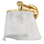 Jalissa Wall Sconce - Aged Brass / White Linen