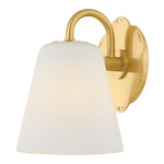 Leonella Wall Sconce - Aged Brass / Opal Matte