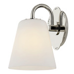 Leonella Wall Sconce - Polished Nickel / Opal Matte