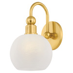 Jerica Wall Sconce - Aged Brass / Cloud