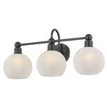 Jerica Bathroom Vanity Light - Old Bronze / Cloud
