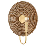 Ashby Wall Sconce - Aged Brass / Natural