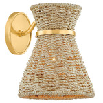 Jamie Wall Sconce - Aged Brass / Natural