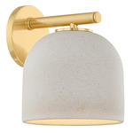 Cara Wall Sconce - Aged Brass / Cream