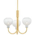 Estelle Chandelier - Aged Brass / Sfumato