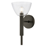 Caraway Wall Sconce - True Bronze / Silver Mesh Clear