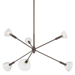 Caraway Chandelier - True Bronze / Silver Mesh Clear