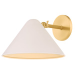 Sonja Wall Sconce - Aged Brass / Soft Bisque