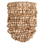 Tiana Wall Sconce - Aged Brass / Natural Wood