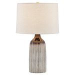 Raisa Table Lamp - Mocha Hued / Textured Linen