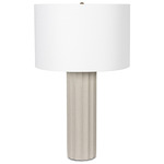 Tambour Table Lamp - Grey / White