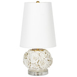Alice Mini Table Lamp - White / White Linen