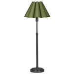 Polly Table Lamp - Blackened Brass / Green