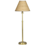Polly Rattan Table Lamp - Natural Brass / Rattan