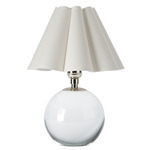 Giorgio Table Lamp - Crystal / Polished Nickel / White