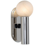 Dion Wall Sconce - Polished Nickel / Alabaster