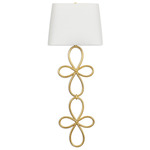 Minuet Wall Sconce - Gold Leaf / White
