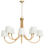 Treble Chandelier - Natural / White