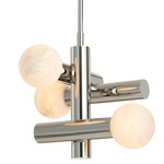 Dion Pendant - Polished Nickel / Alabaster