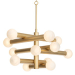 Dion Chandelier - Natural Brass / Alabaster