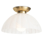 Dariel Ceiling Light - Natural Brass / White