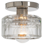 Bijoux Ceiling Light - Polished Nickel / Clear