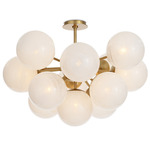 Shine Ceiling Light - Natural Brass / Swirl