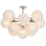 Shine Ceiling Light - Polished Nickel / Swirl