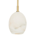 Artemis Pendant - Natural Brass / Alabaster