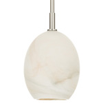 Artemis Pendant - Polished Nickel / Alabaster