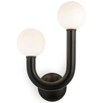 Happy Outdoor Wall Light - Black / White